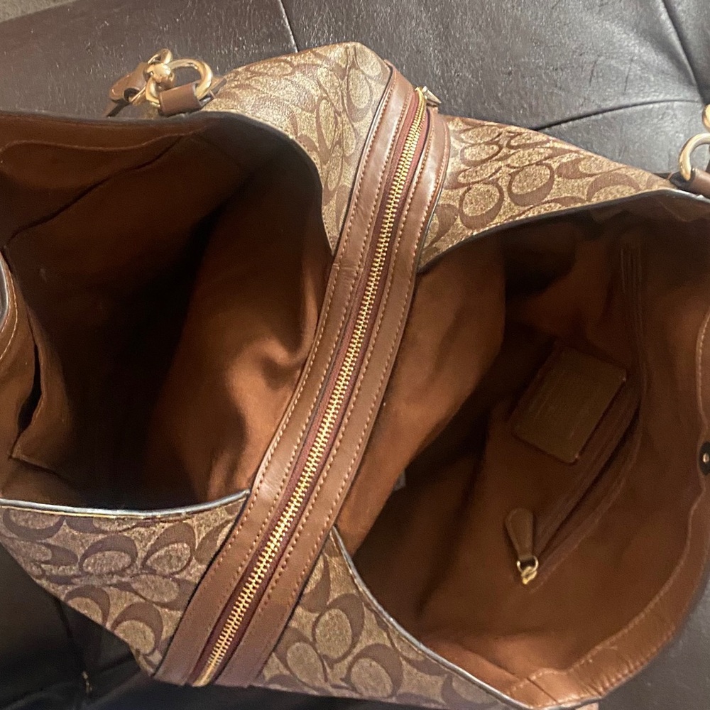 Coach 3 pocket satchel